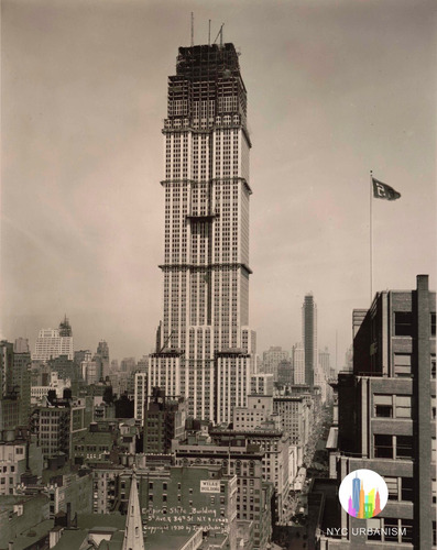 Vinilo Decorativo 60x90cm Empire State Building Ciudades M11