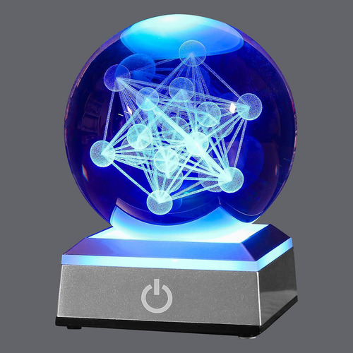 Para Bola De Cristal En Forma De Cubo De Metatrón 3d Con
