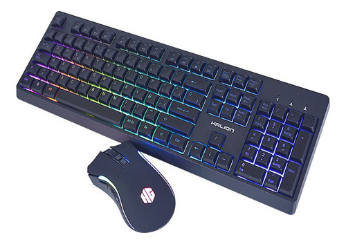 Kit Gamer Halion Ha-859c Elysium 2en1 Teclado Anti-ghosting