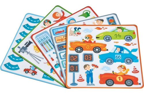 Caja De Juego Magnético Autos De Carrera Haba