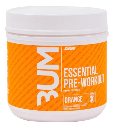 Raw Cbum Essential Pre Workout Pre Entreno 30 Servicios Sabor Peach/mango