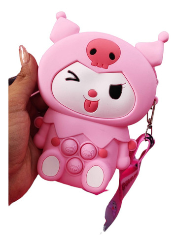 Bolso Rosa De Silicona Sanrio Kuromi - Hello Kitty