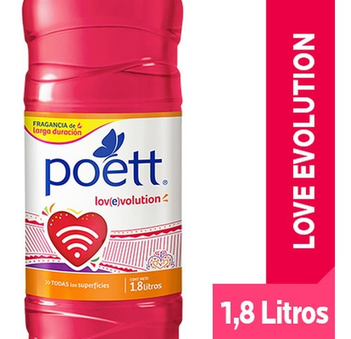Limpiador De Pisos Poett Love Evolution 1,8 L