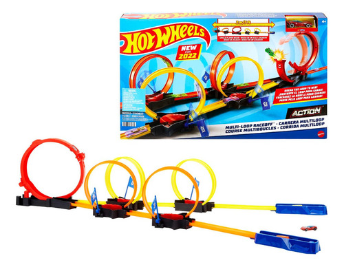 Pista De Brinquedo Super Loop Action 4 A 10 Anos Hot Wheels Multicolor