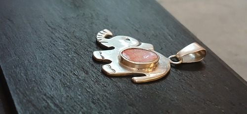 Dije De Plata 950 Elefantec/nacar Rosa Plateado (Usado)