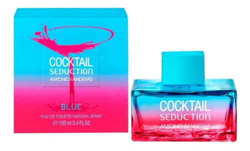 Perfume Cocktail Seduction  Blue 100 Ml Dama A Banderas Orig