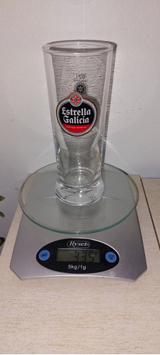 Vaso Alto 16,5 Cm Cerveza Estrella Galicia Conmemorativo 100