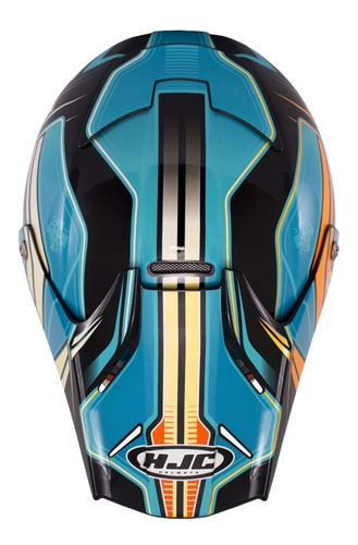 Casco Cross Hjc Fx-cross Piston Mc-4 Fibra De Vidrio