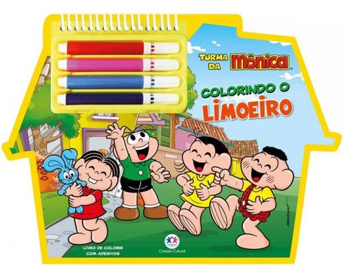 Livro Infantil Colorir Com Canetinhas Turma Da Mônica Colorindo O Limoeiro Ciranda