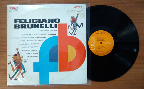 Feliciano Brunelli Florcita De Mi Pago Disco Lp Vinilo