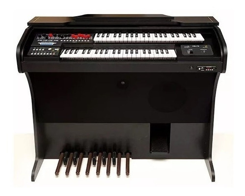 Imagem 2 de 6 de Orgão Harmonia Eletrônico Hs 75 Preto Fosco R1302