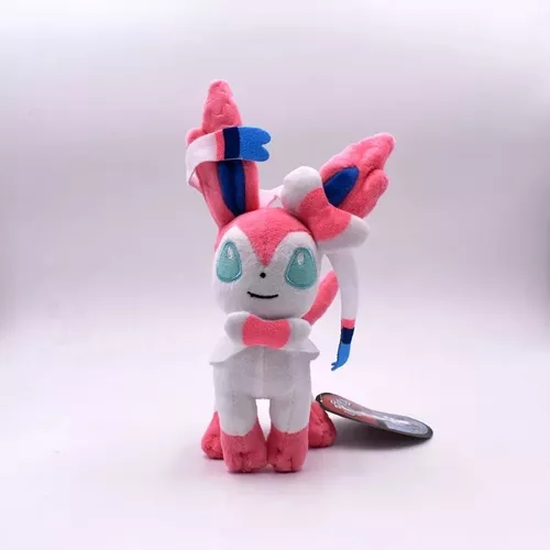 pelucia pokemon sylveon shiny eevee evolução feito á mão aprox 30