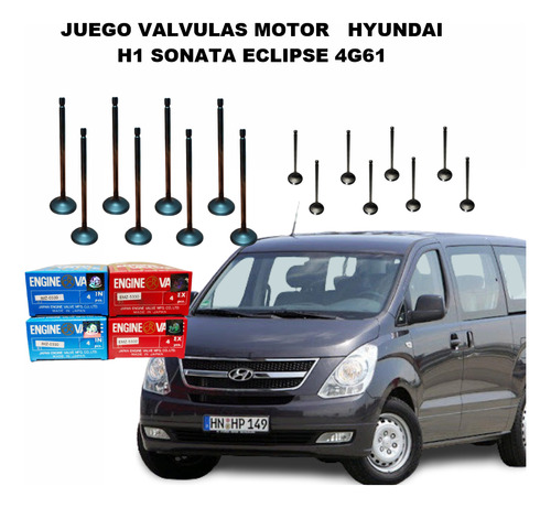 Juego Valvulas Motor   Hyundai H1 Sonata Eclipse 4g61