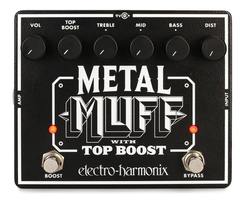 Pedal Distorsion Electro Harmonix Metal Muff Top Boost 