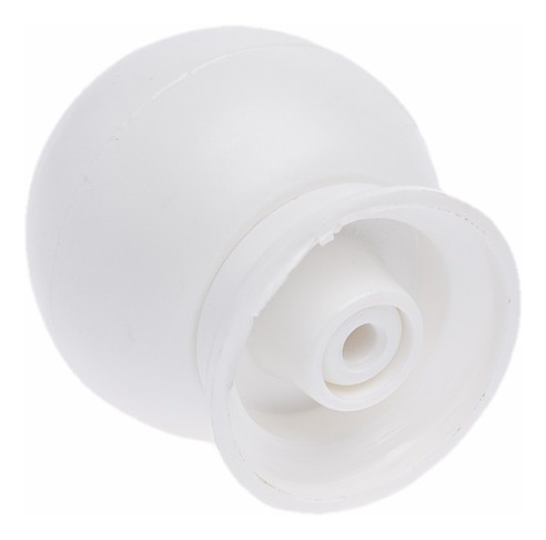 Imagem 3 de 3 de Kit 10 Puxador Gaveta Porta Armario Bola Branco Com Parafuso