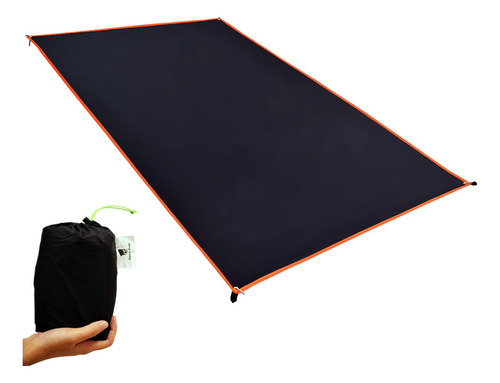 Geertop Alfombra Ultraligera Negra Impermeable Mmg