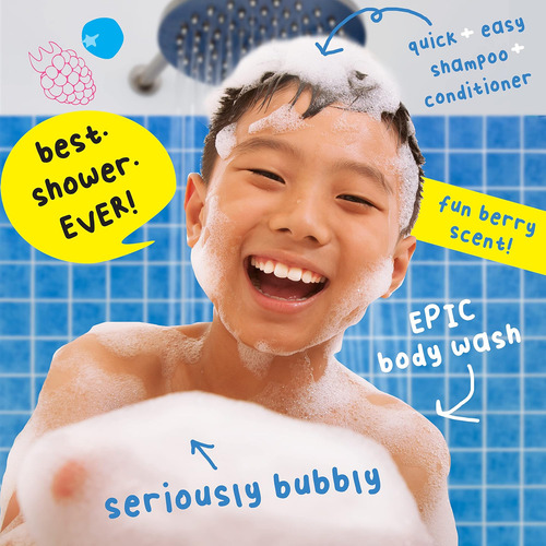 Sr. Bubble Berry Smooth 3 Em 1 Sabonete Líquido, Shampoo E C