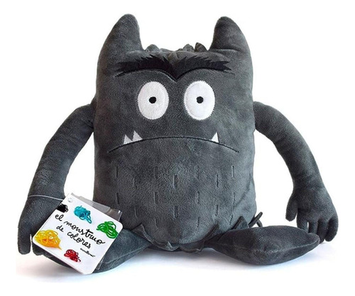 Peluche Gris - Monstruo De Colores