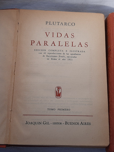 Imagen 2 de 10 de Vidas Paralelas Plutarco Joaquin Gil