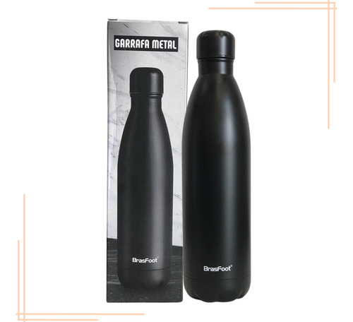 Garrafa Térmica Metal Neo 800ml - Preta