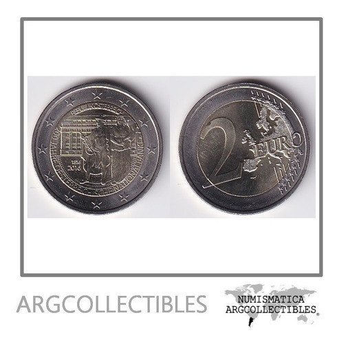 Austria Moneda 2 Euros 2016 200 Aniv.banco Nacional Unc