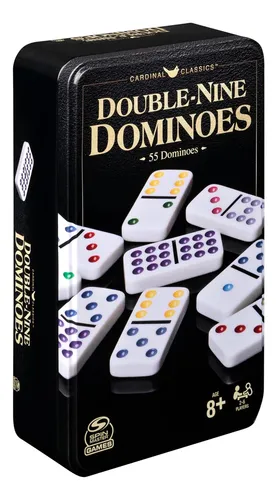 Cardinal Classics Juego De Dominó Nueve Doble En Lata...