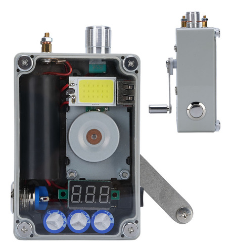 H Manivela Generadora Manual Usb Cob Portátil De Emergencia
