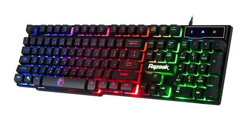 Teclado Gamer Razeak Rk-8165 Retroiluminación 3 Colores Rgb