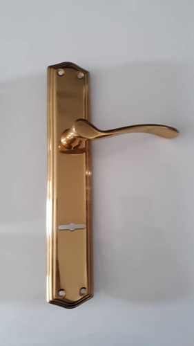 Manilla De Bronce Para Puertas Con Cerradura De Seguridad.