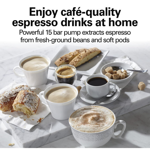 Máquina De Café Espresso Hamilton Beach 15 Bar, Capuchino, M