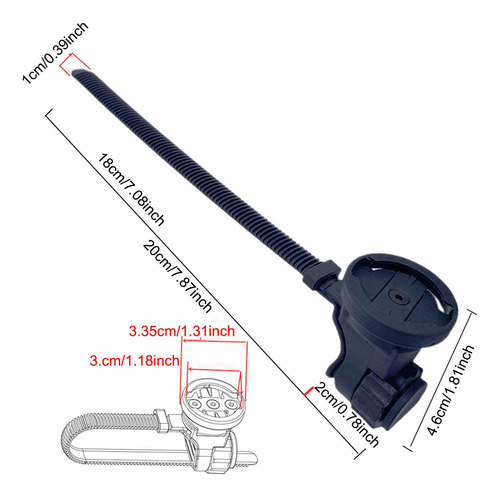 Soporte Para Ordenador De Bicicleta, Adaptador De Luz,