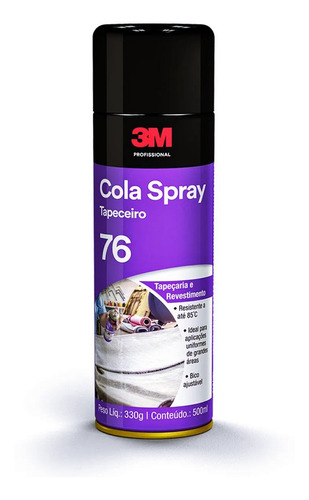 Adesivo Cola Contato Spray 76 3m Sapateiro Colagem