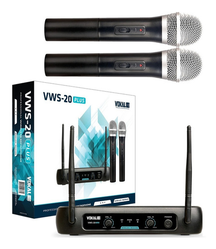 Microfones Vokal VWS-20 Plus Dinâmico Unidirecional
