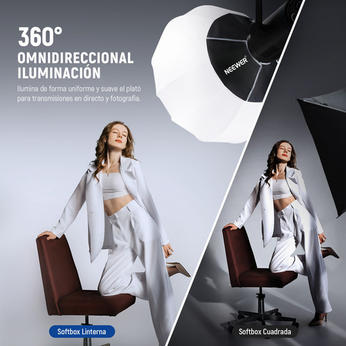Neewer Softbox Para Linterna De 65 Cm Difusor De Luz