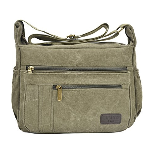 Fabuxry Light Weight Canvas Bolsa De Hombro Para Mujer Men