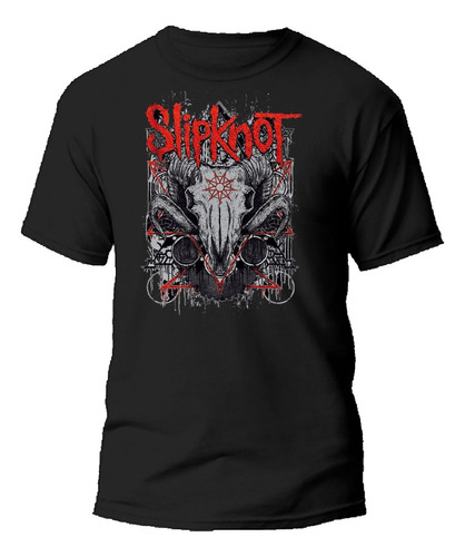 Remera Algodón De Calidad  Bandas Rock Metal Slipknot