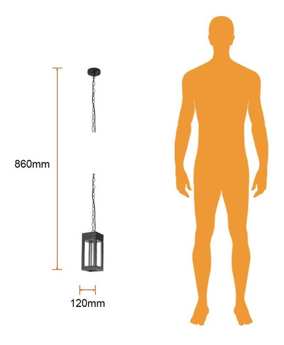 Lámpara Colgante Led 51 Cm De Altura 12 W, Luz Suave Cálida Tecnolite 12FTLLED014MV30N