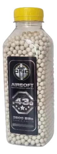 Bbs Munição 6mm / Esferas .43grs Bio Airsoft-one (2.500 Un)