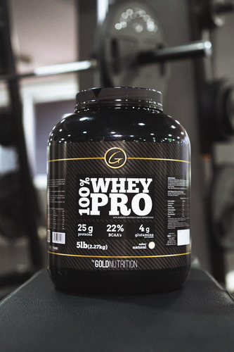 Proteina + Vaso - 100% Whey Pro 5 Lb + Shaker Gold Nutrition