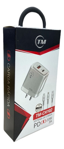 Cargador P Celular Sistema Carga Rápida Qc 3.0 Ch102micro