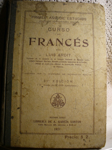 Curso De Francés - Luis Ardit - Ver Envío