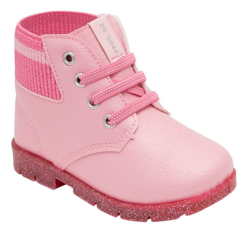 Bota Pimpolho Luxo Pequena Blogueirinha Fashion Pink Barbie