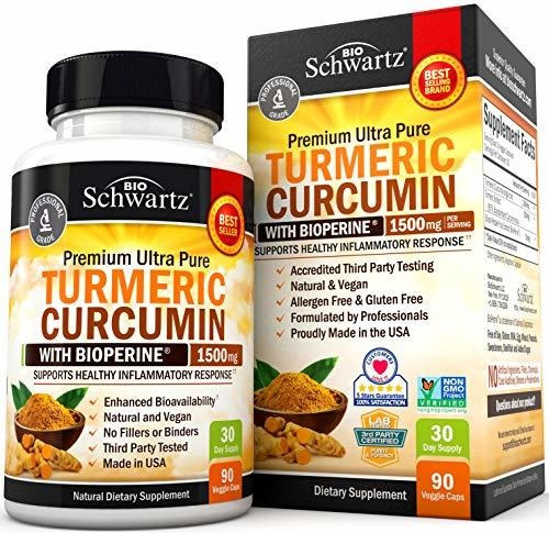 Curcuma Premium Bioschwartz 1500mg Antiinflamatorio 90 Caps