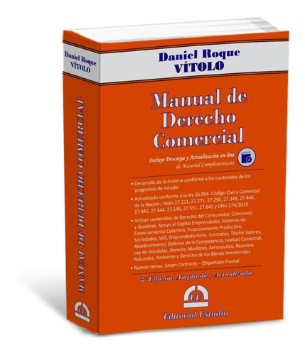 Manual De Derecho Comercial 3ra Ed. Vitolo