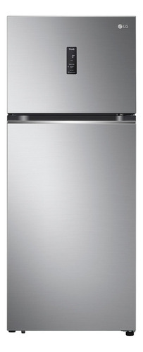 Refrigerador inverter auto defrost LG Top Freezer VT38MPP platinum silver con freezer 375L 220V