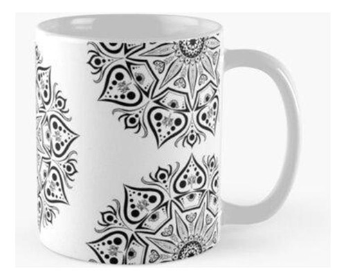 Taza Doty Mandala Black Calidad Premium