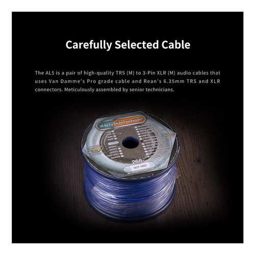 Aune Al5 Trs (m) A 3 Pinos Xlr (m) Cabo (par) (1,5m)