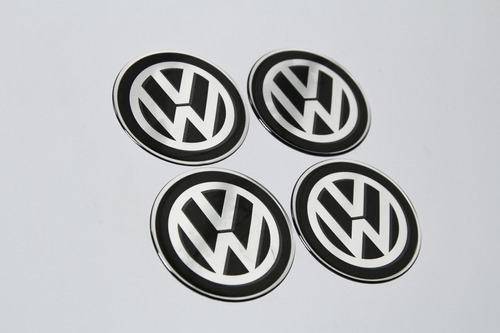 Adesivos Emblema Roda Resinado Volkswagen 51mm Cl16 Fk Cor PADRÃO