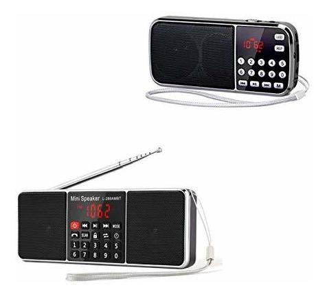 Prunus J-288 Am Fm Bluetooth Radio, J-189 Radio Portátil Peq