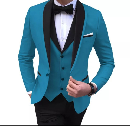 Traje De 4 Piezas Para Hombre Fino